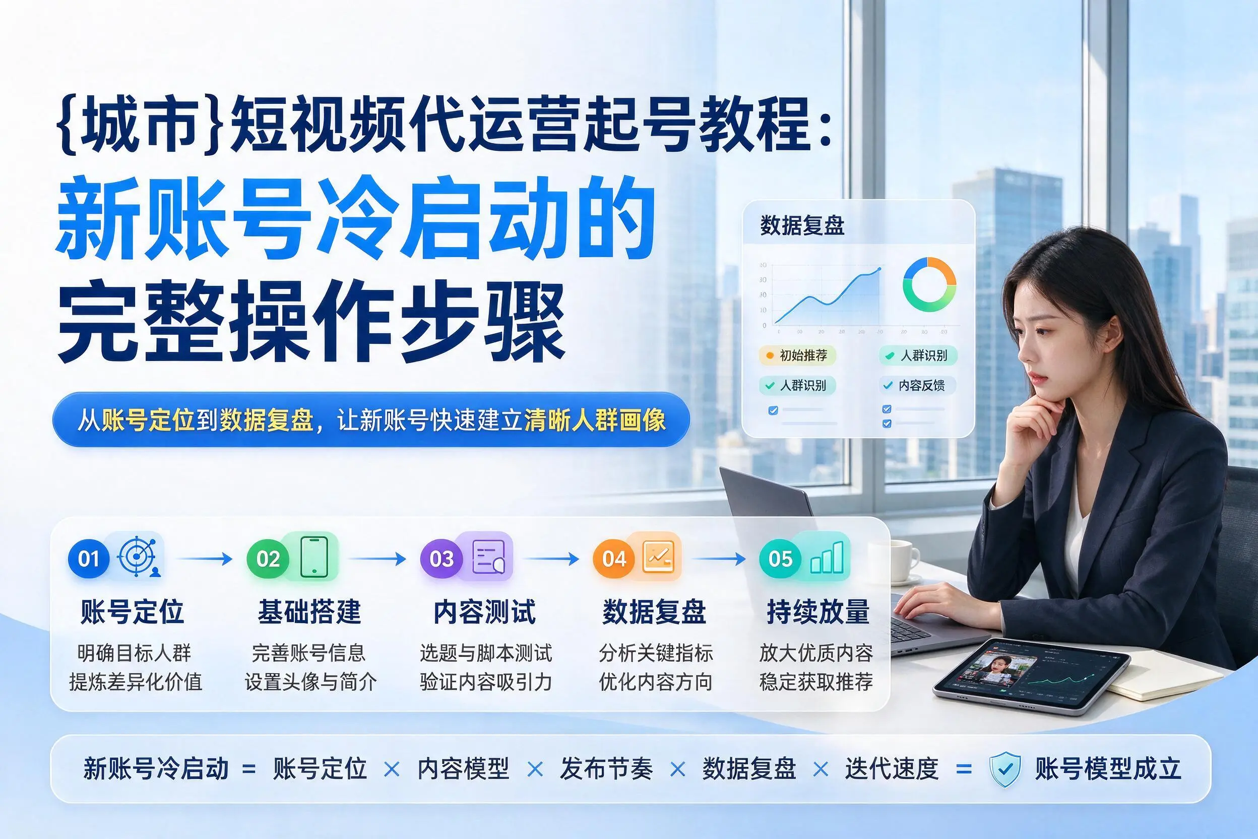 吐鲁番短视频代运营起号教程:新账号冷启动的完整操作步骤