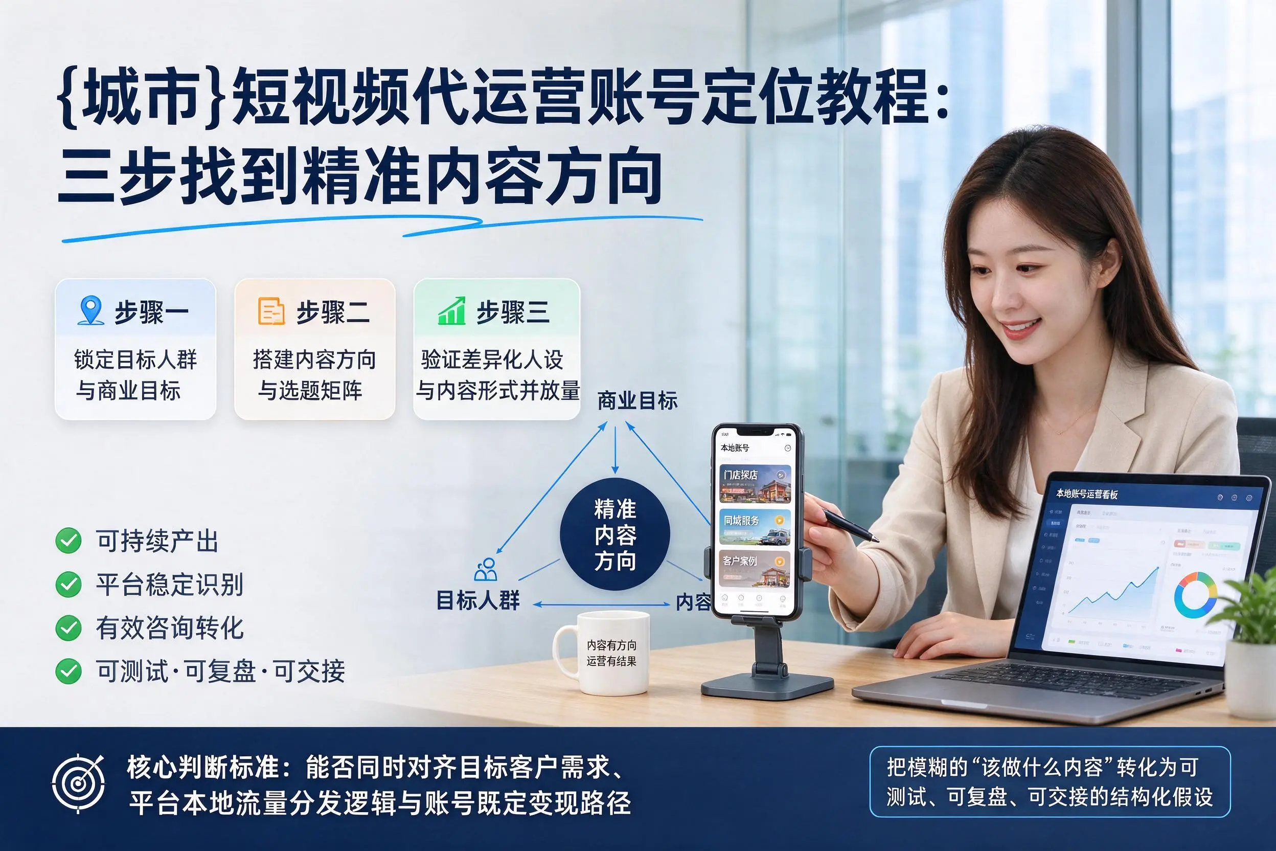 吐鲁番短视频代运营账号定位教程:三步找到精准内容方向