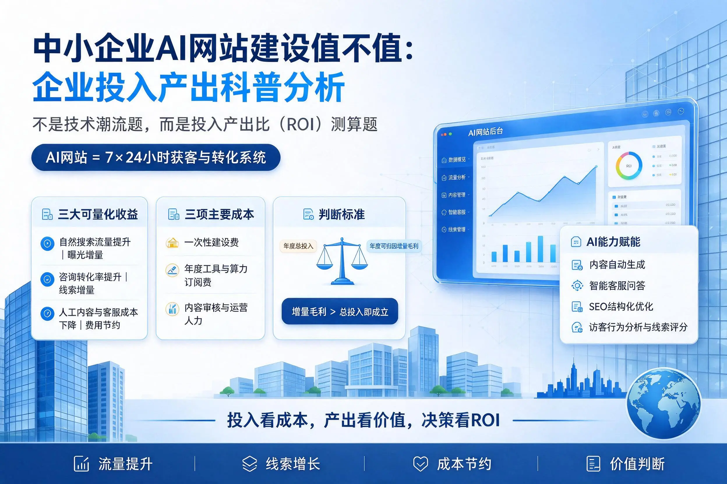 中小企业AI网站建设值不值：吐鲁番企业投入产出科普分析