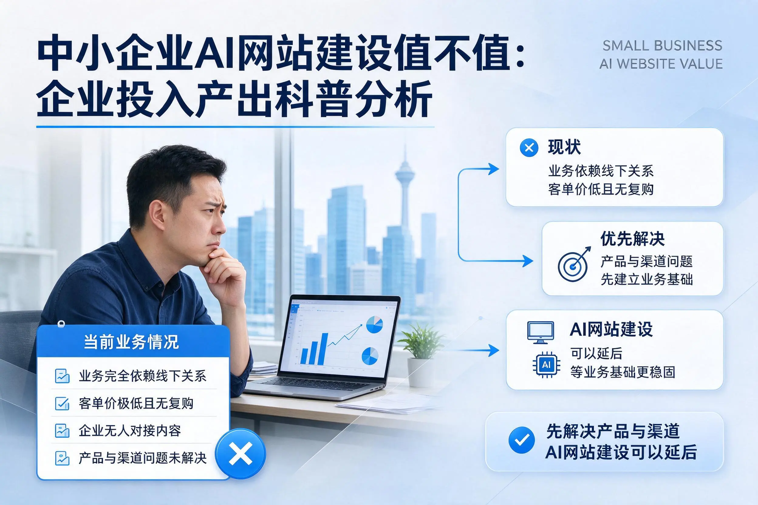 中小企业AI网站建设值不值：吐鲁番企业投入产出科普分析
