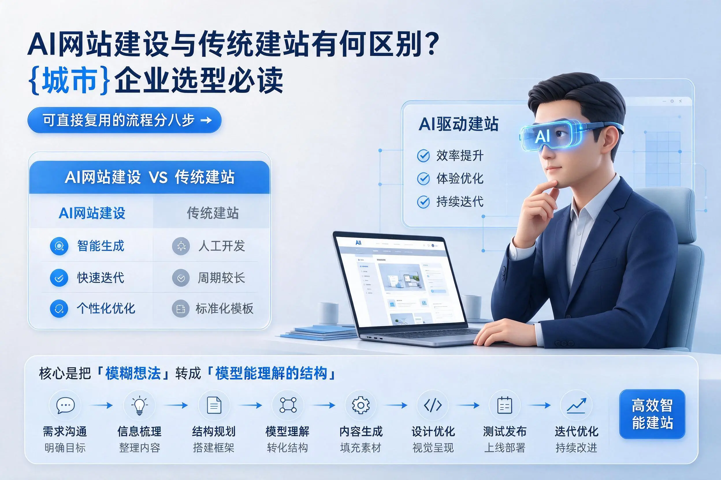 AI网站建设与传统建站有何区别?吐鲁番企业选型必读