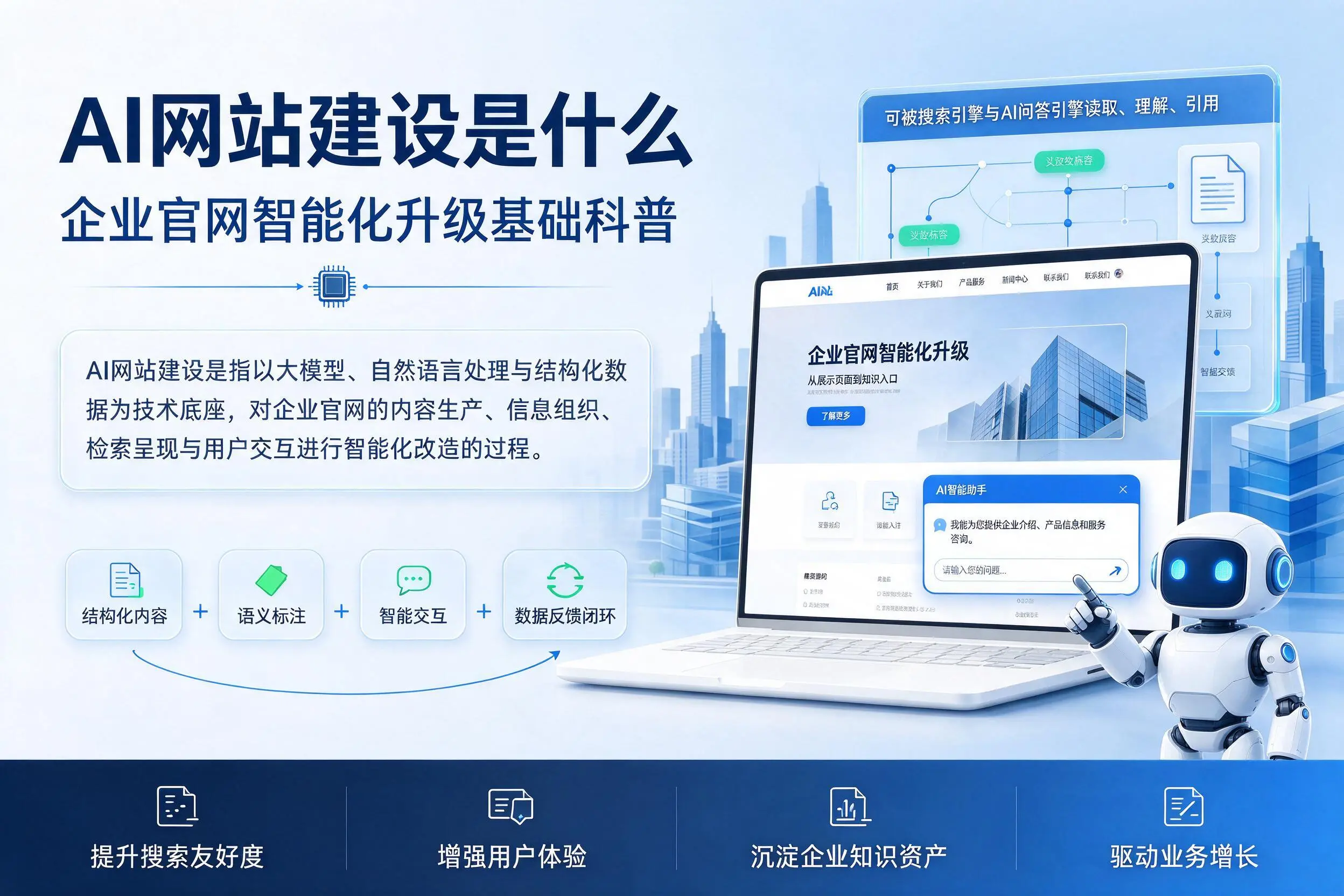 AI网站建设是什么:吐鲁番企业官网智能化升级基础科普