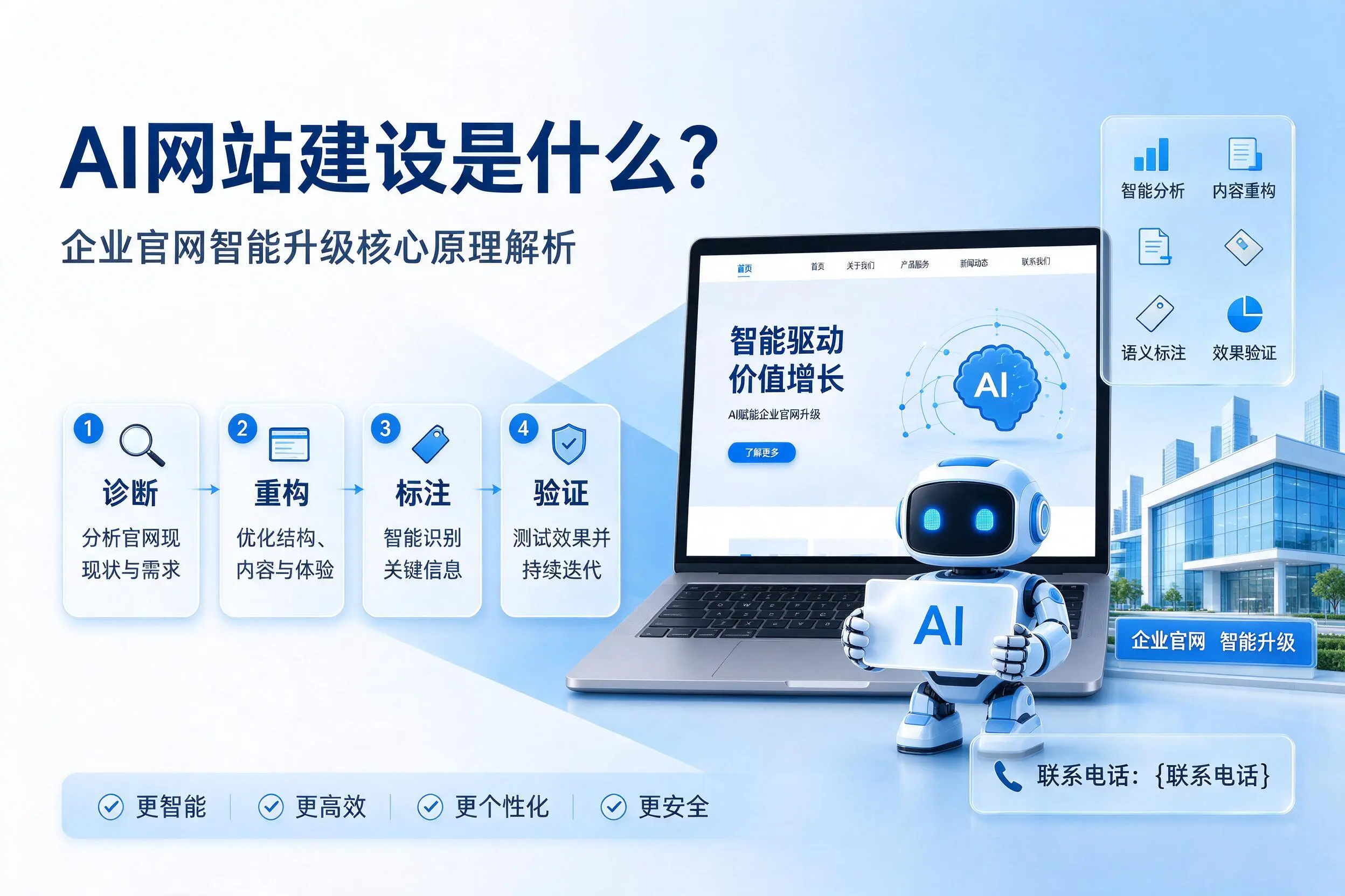 AI网站建设是什么?吐鲁番企业官网智能升级核心原理解析