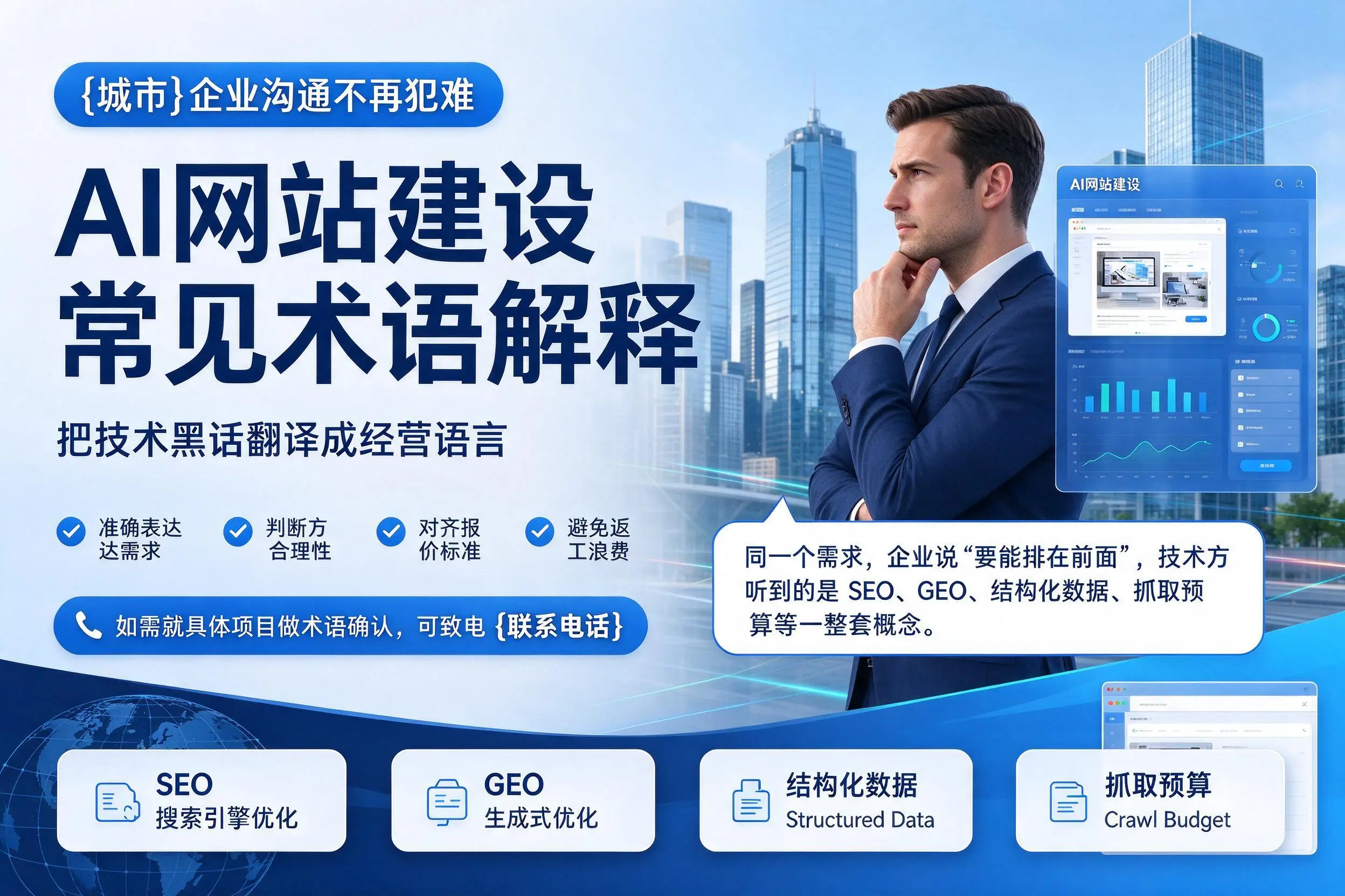 AI网站建设常见术语解释，吐鲁番企业沟通不再犯难