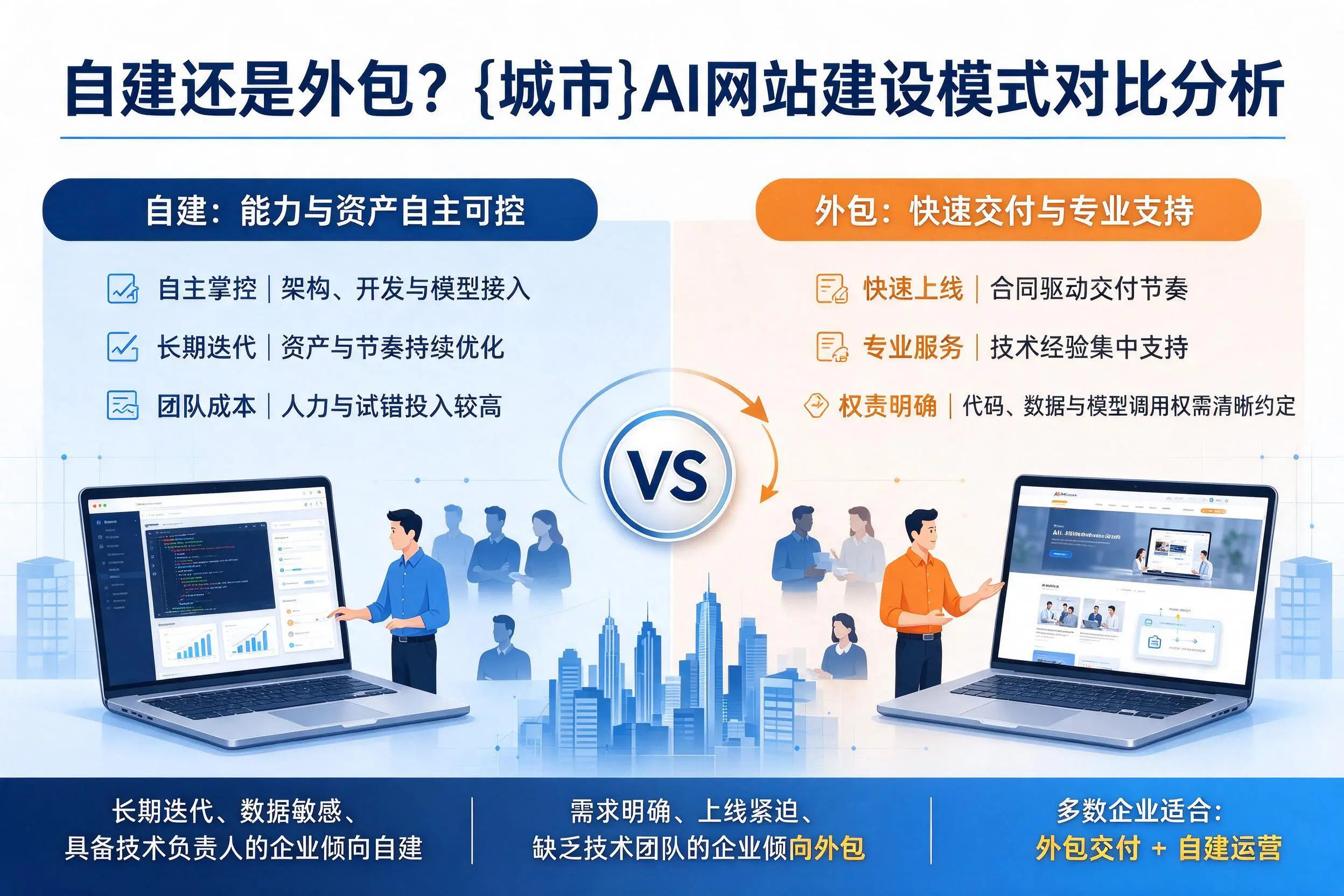 自建还是外包？吐鲁番AI网站建设模式对比分析