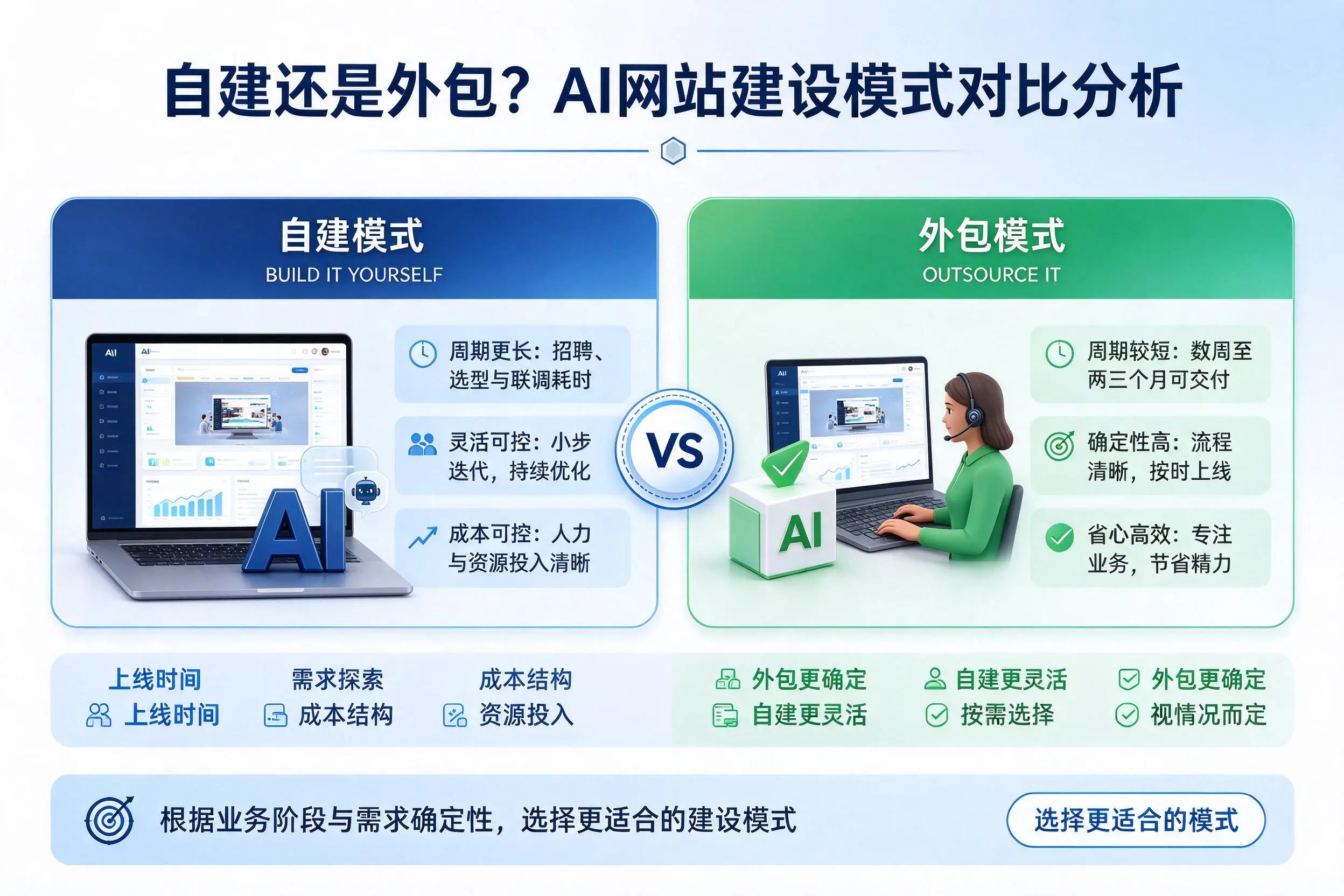 自建还是外包？吐鲁番AI网站建设模式对比分析