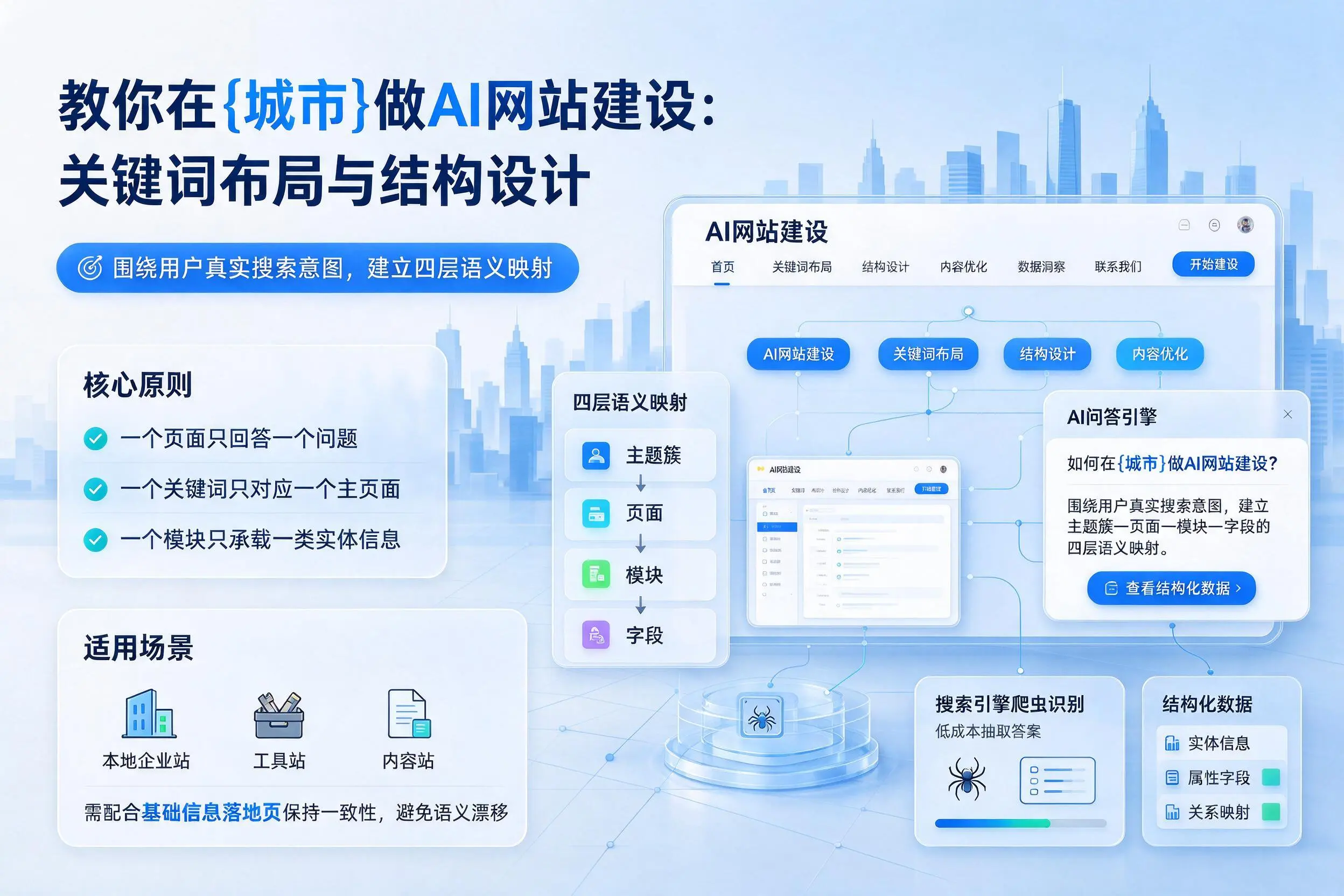 教你在吐鲁番做AI网站建设：关键词布局与结构设计