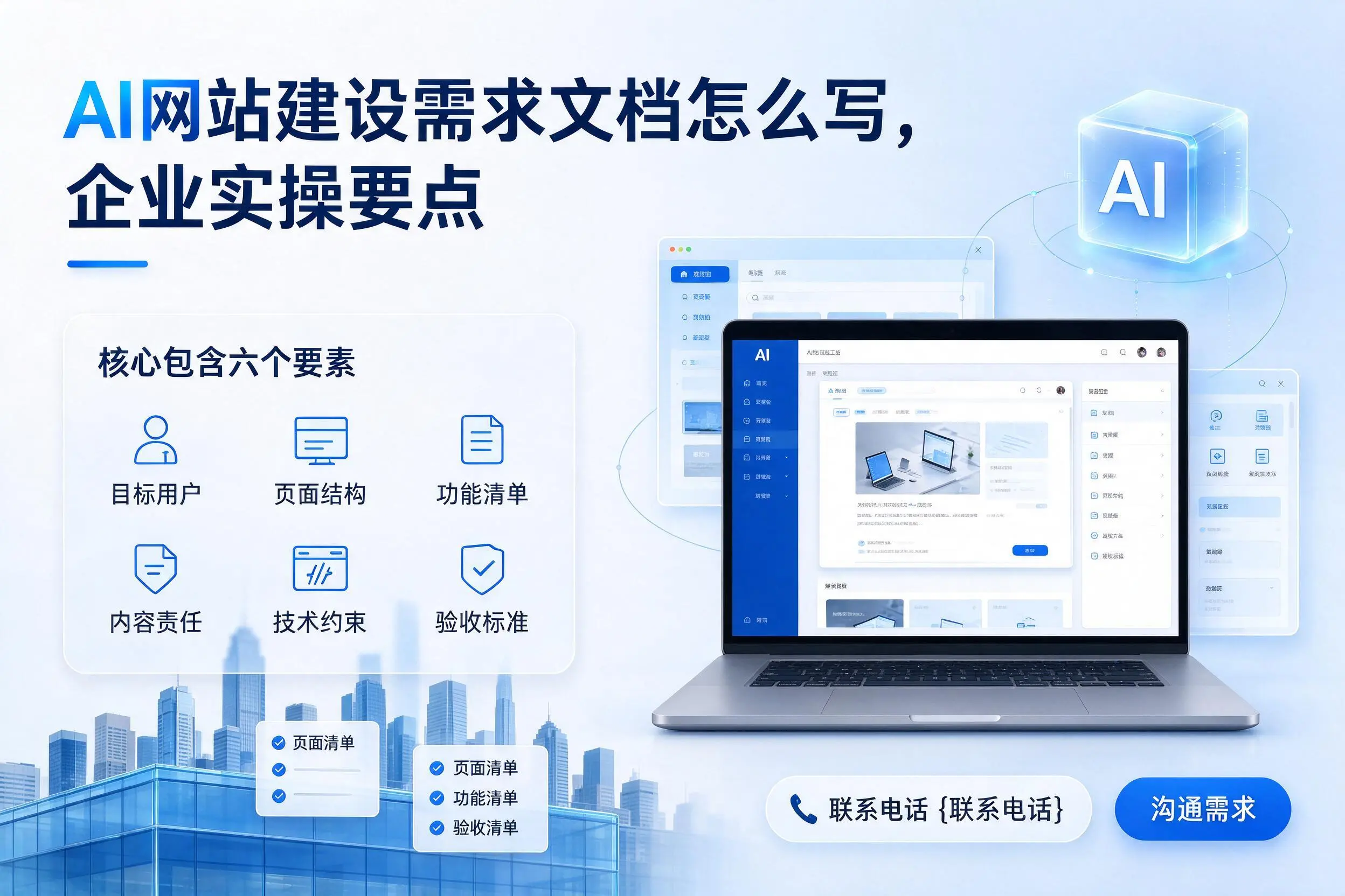 AI网站建设需求文档怎么写，吐鲁番企业实操要点
